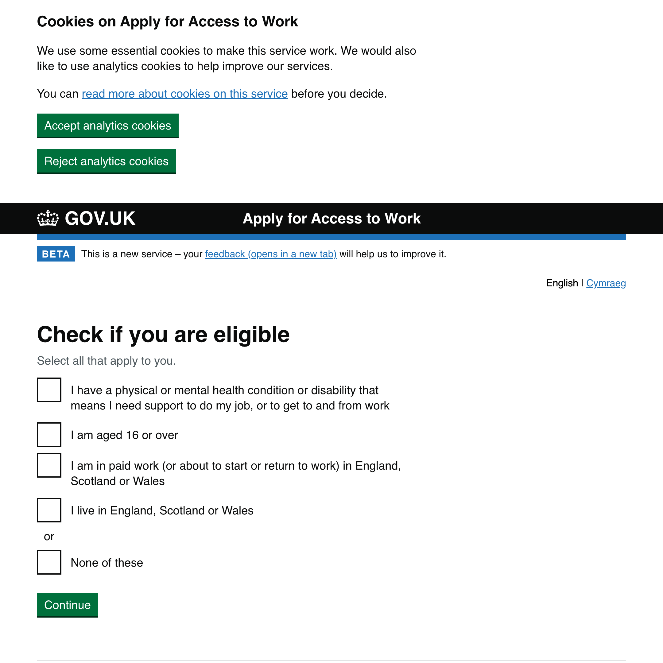Apply for an Access to Work Grant