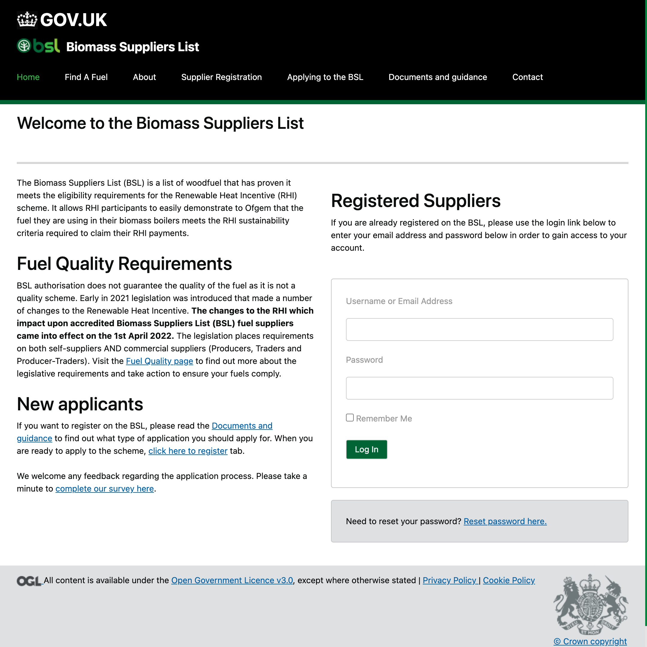 Biomass Suppliers List