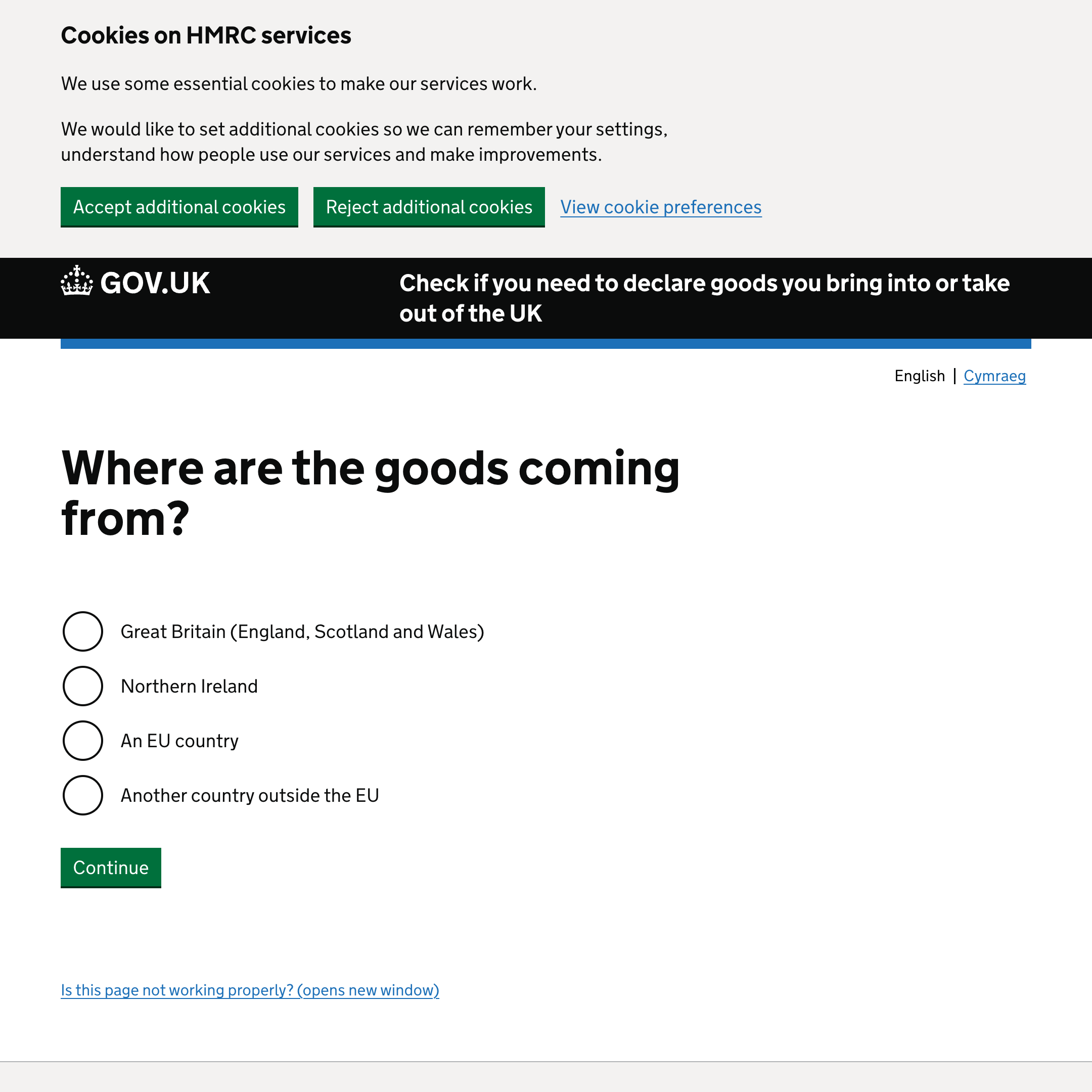 Check if you need to declare goods you bring into or take out of the UK