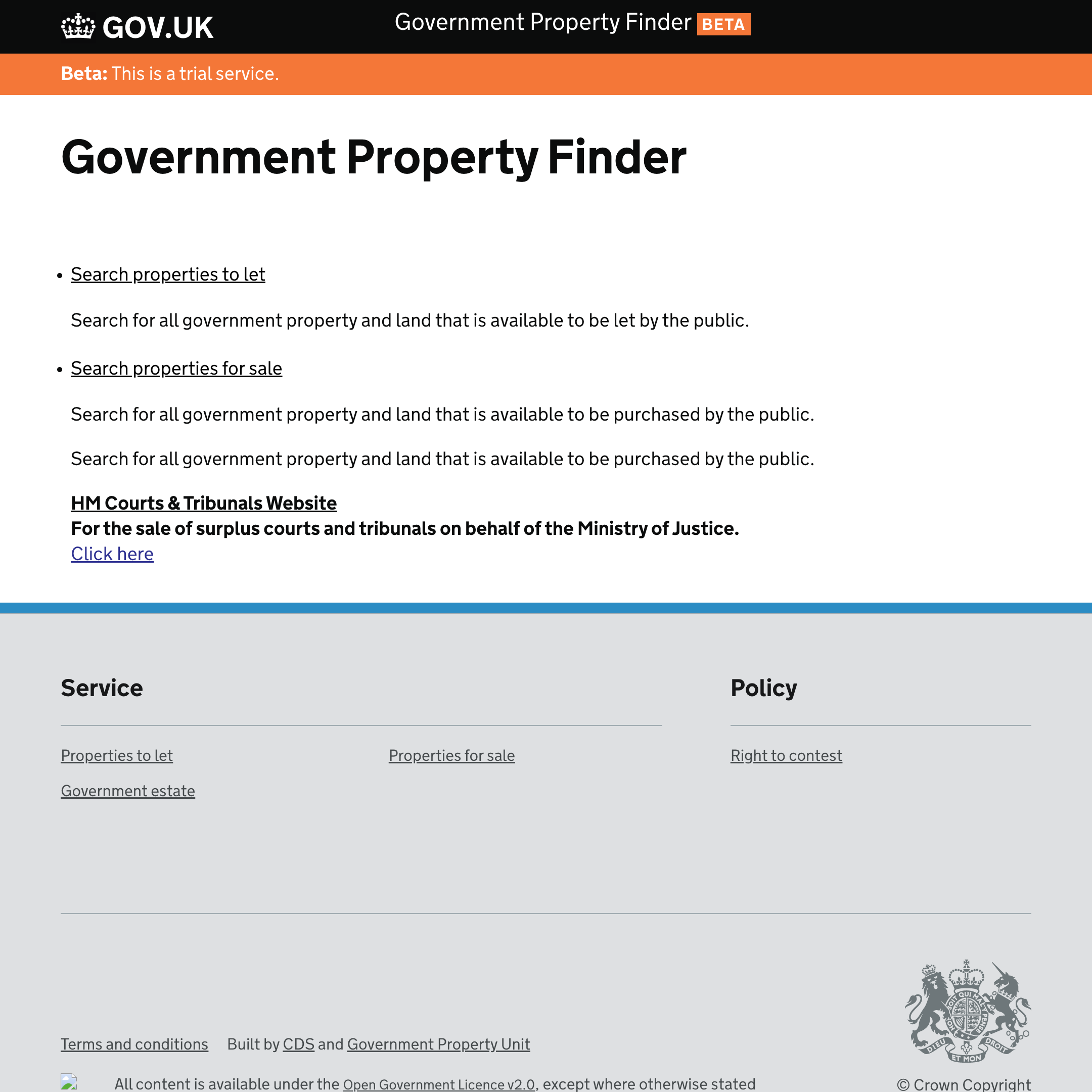 Government Property Finder