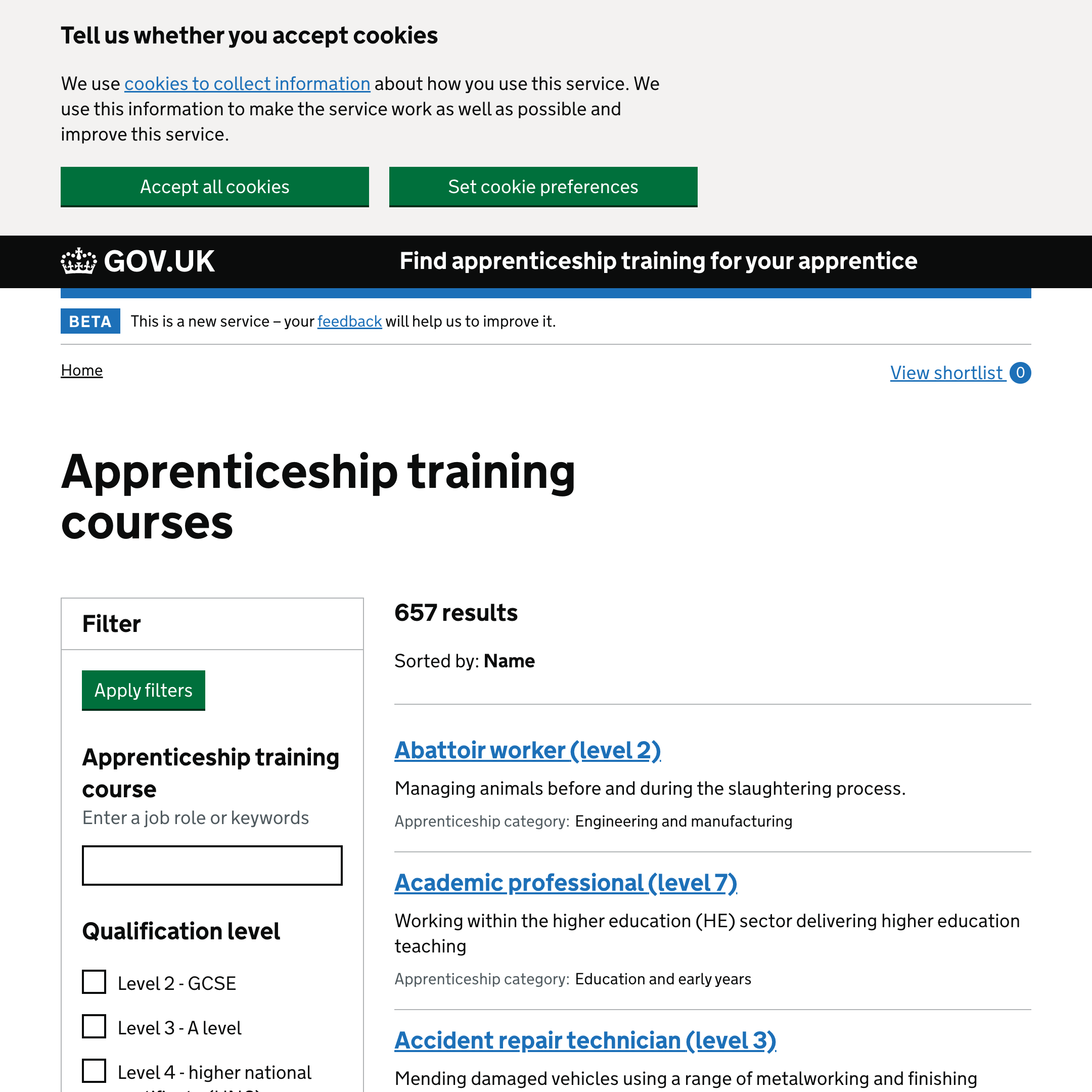 Find apprenticeship training for your apprentice