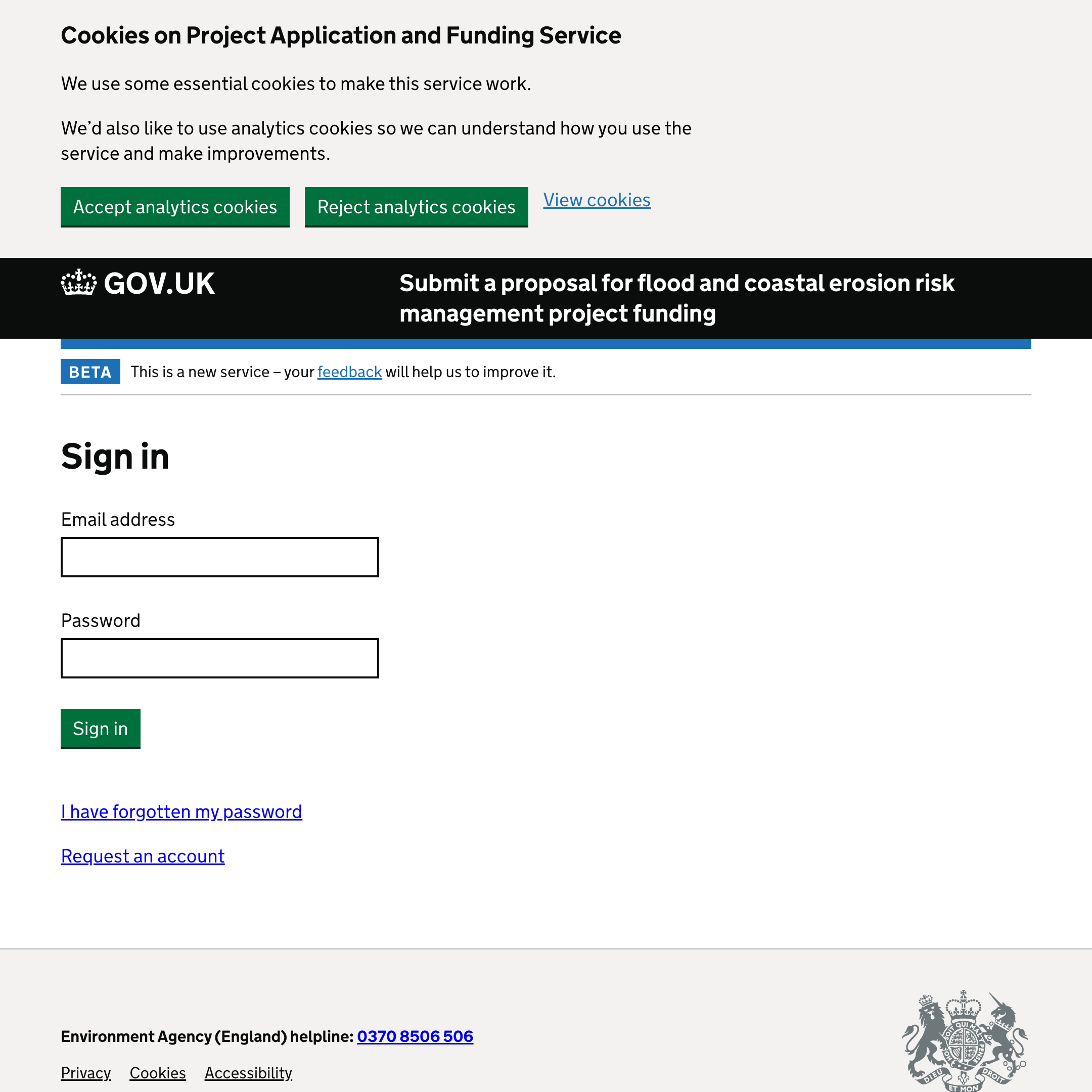 Submit a proposal for flood and coastal erosion risk management project funding