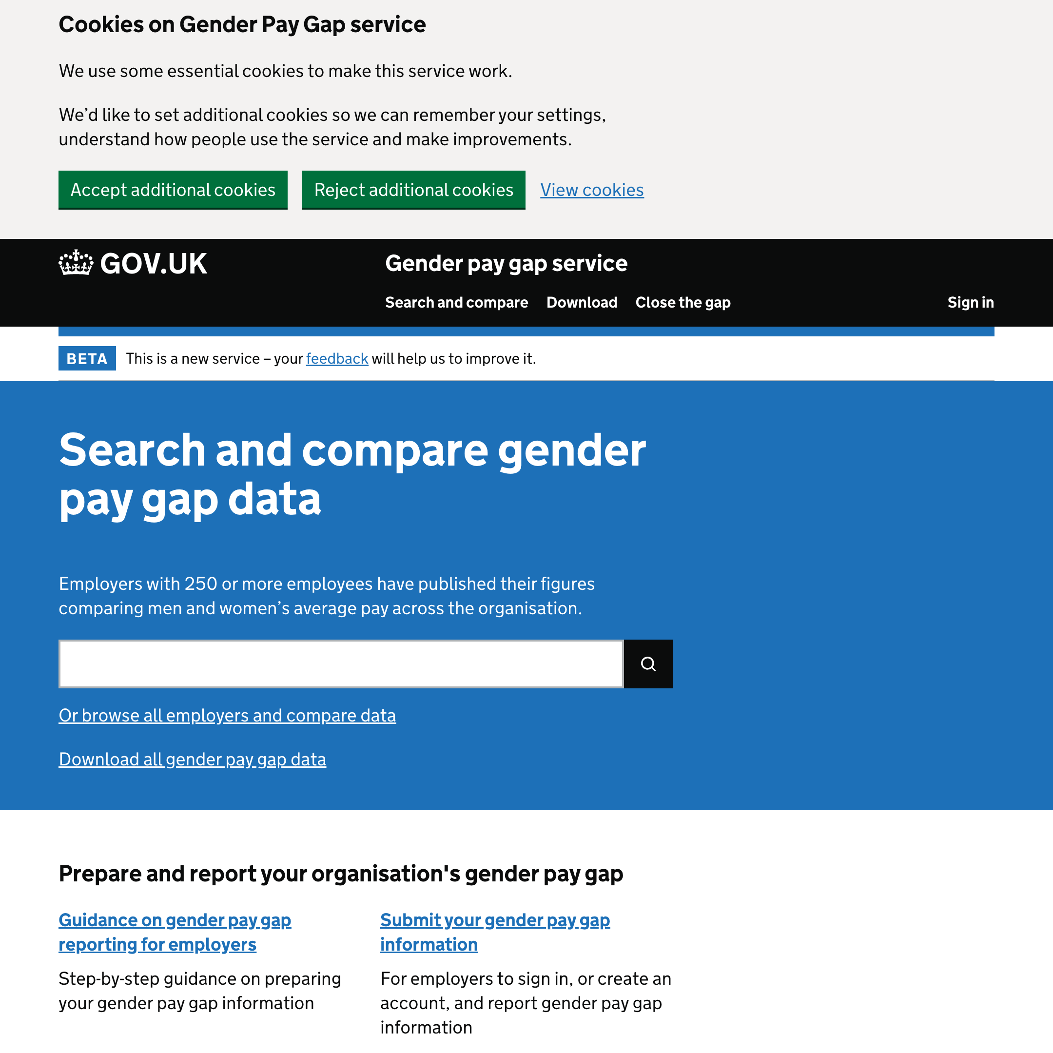 Gender pay gap reporting