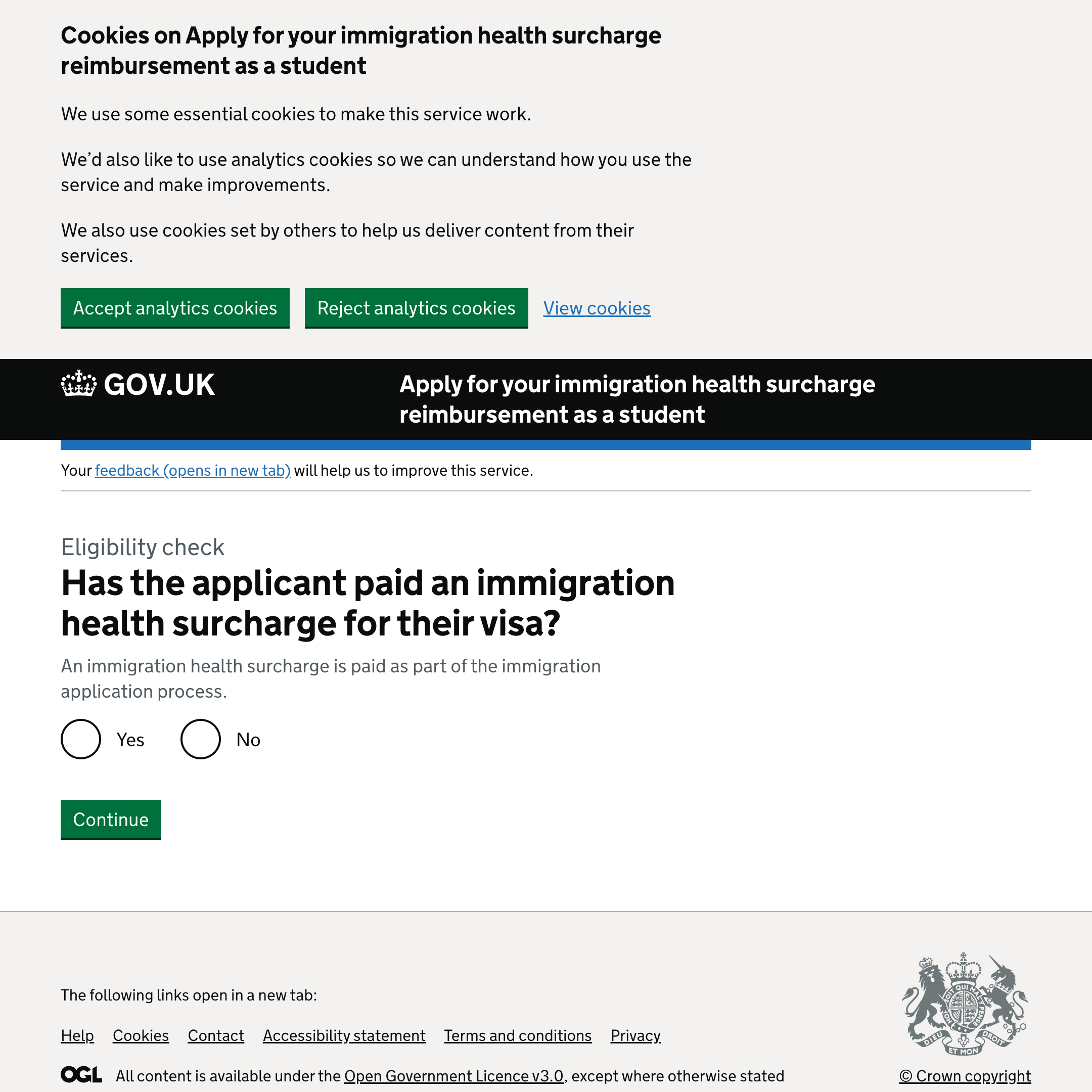 Apply for your immigration health surcharge reimbursement as a student