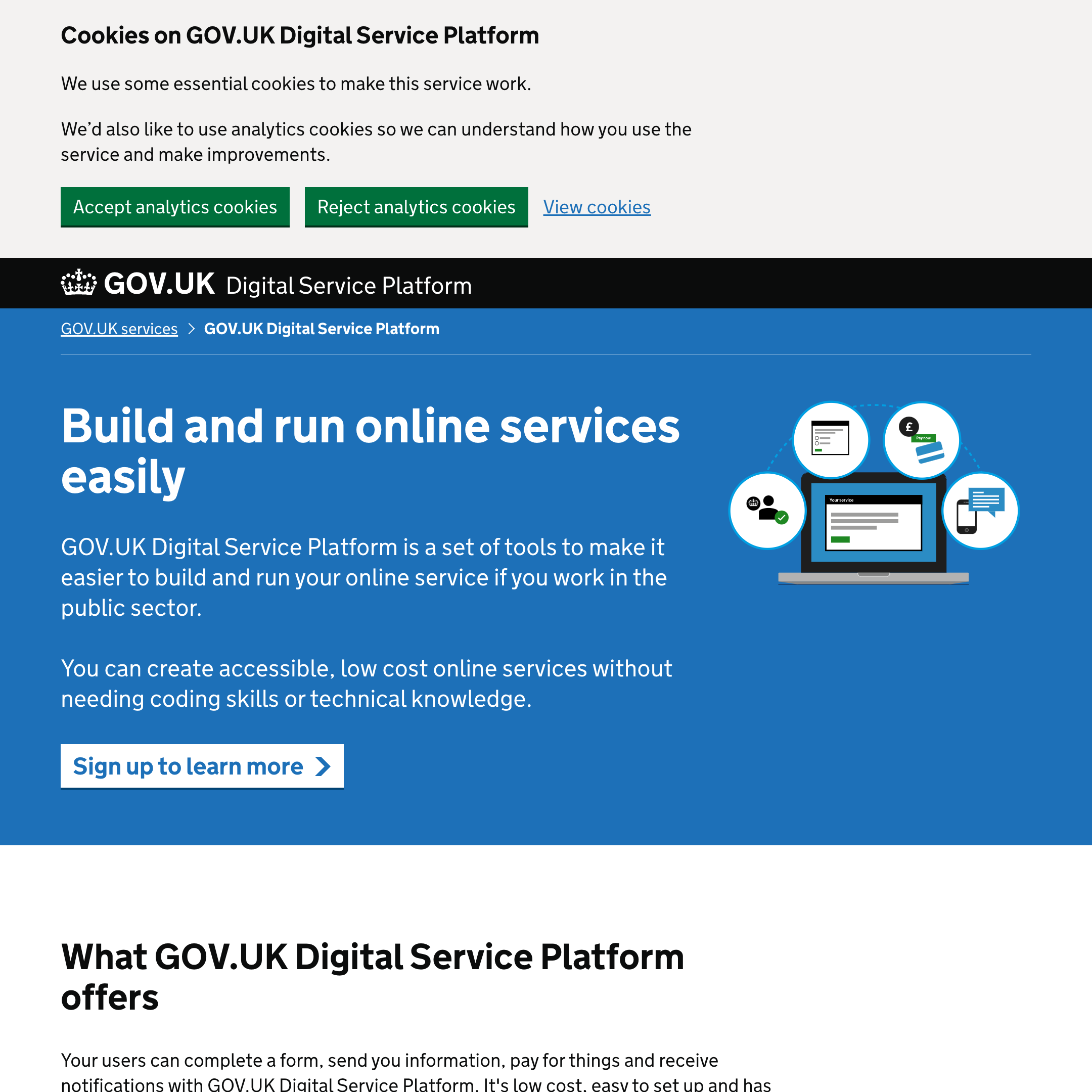 GOV.UK Digital Service Platform 