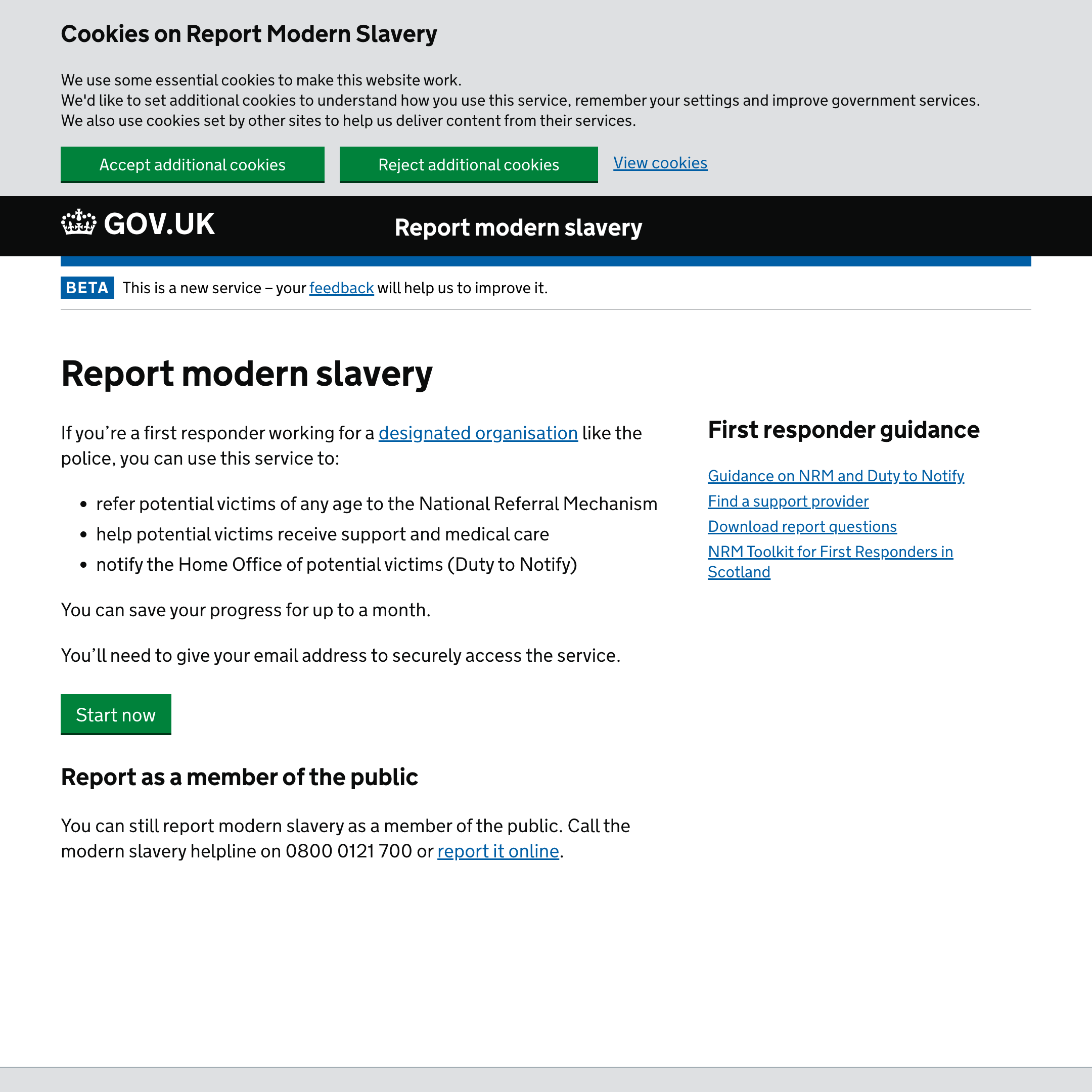 Report modern slavery