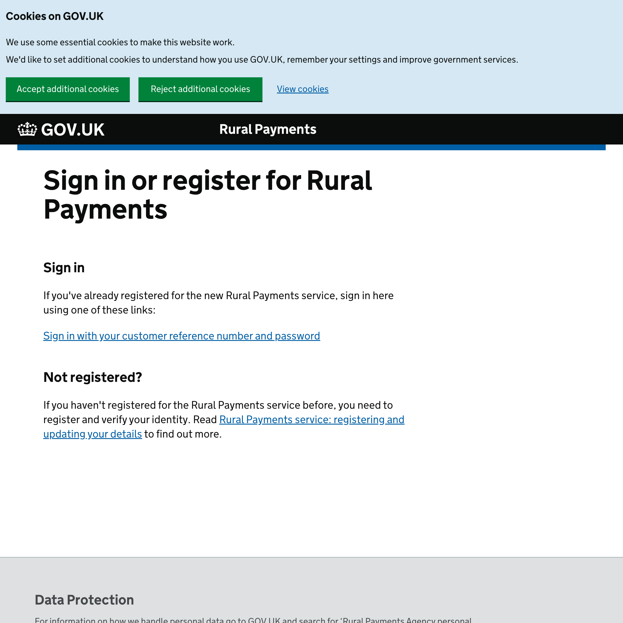 Make or update a rural payments claim