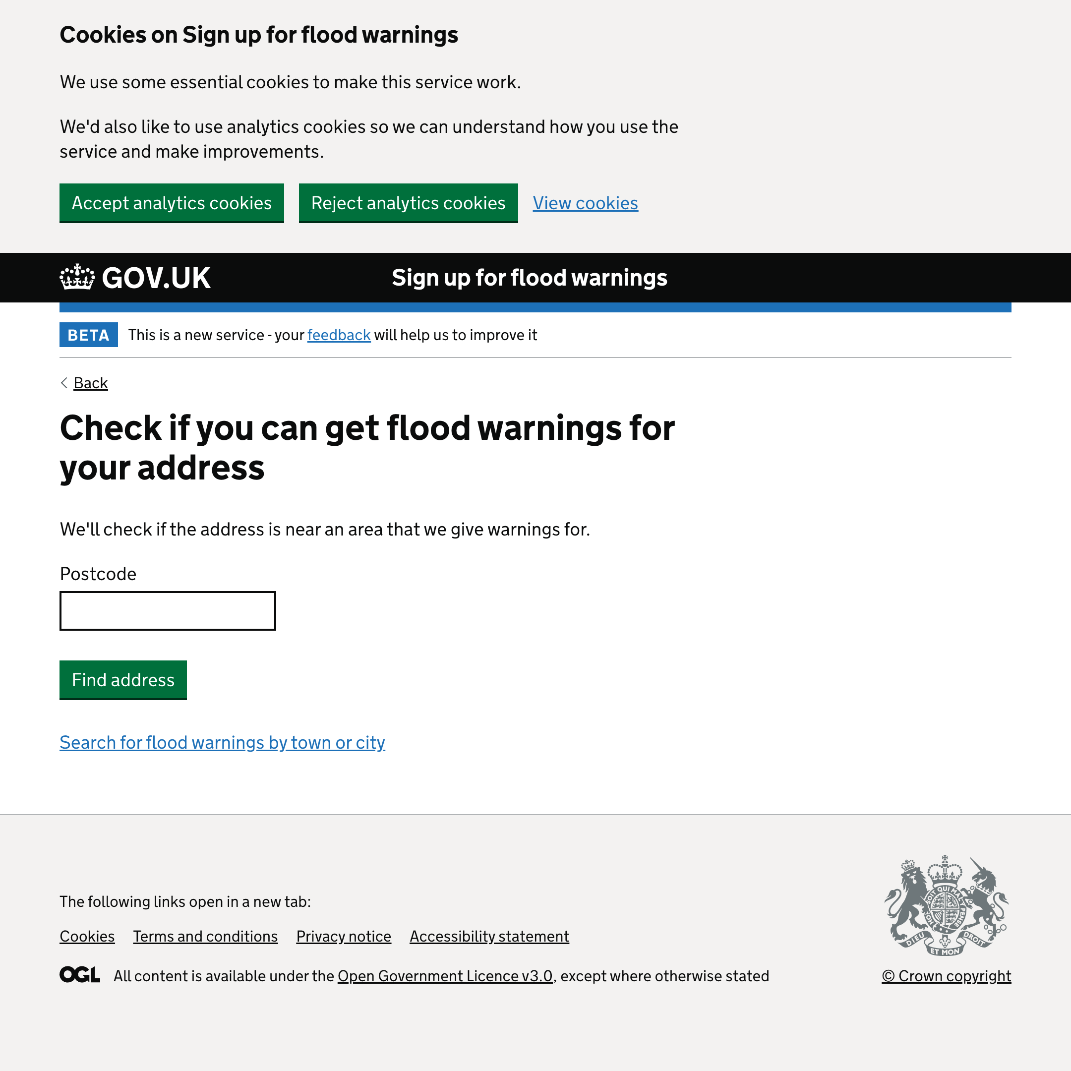 Sign up for flood warnings