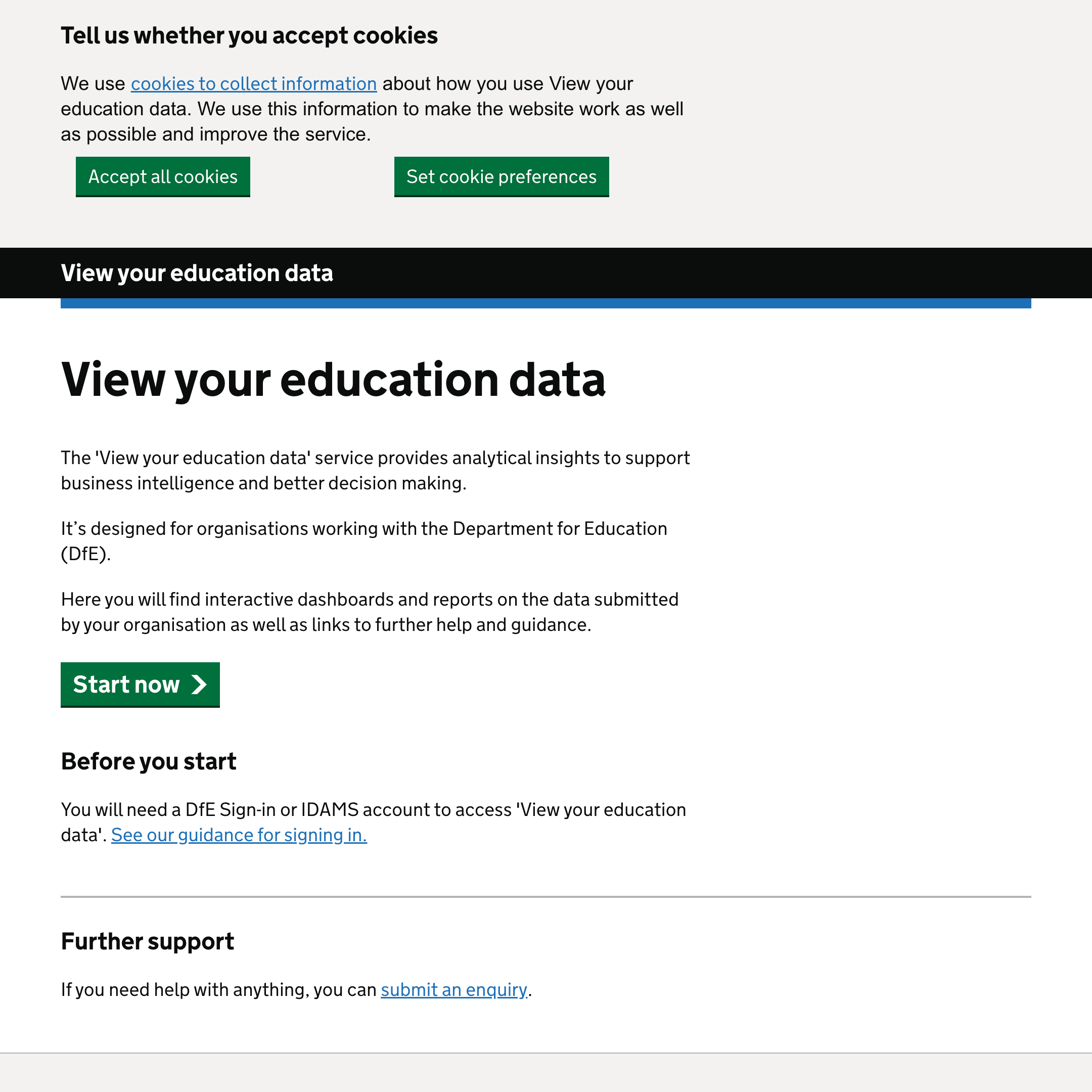 View your education data