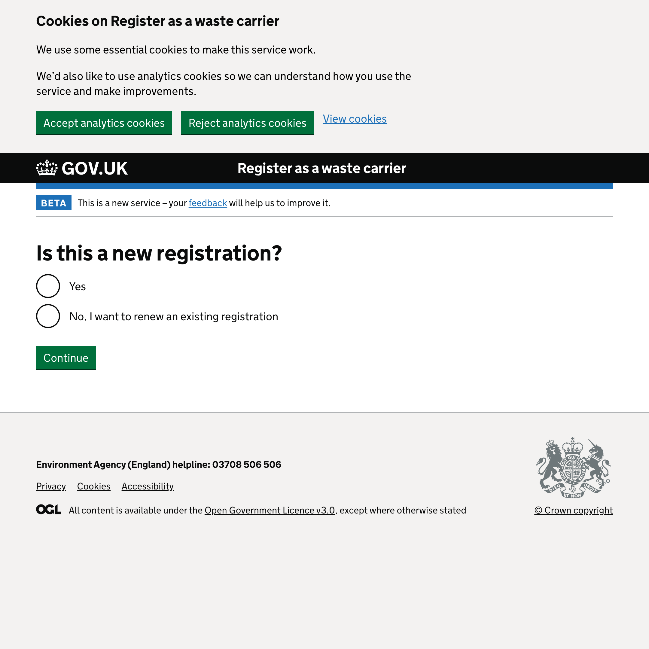 Register as a waste carrier